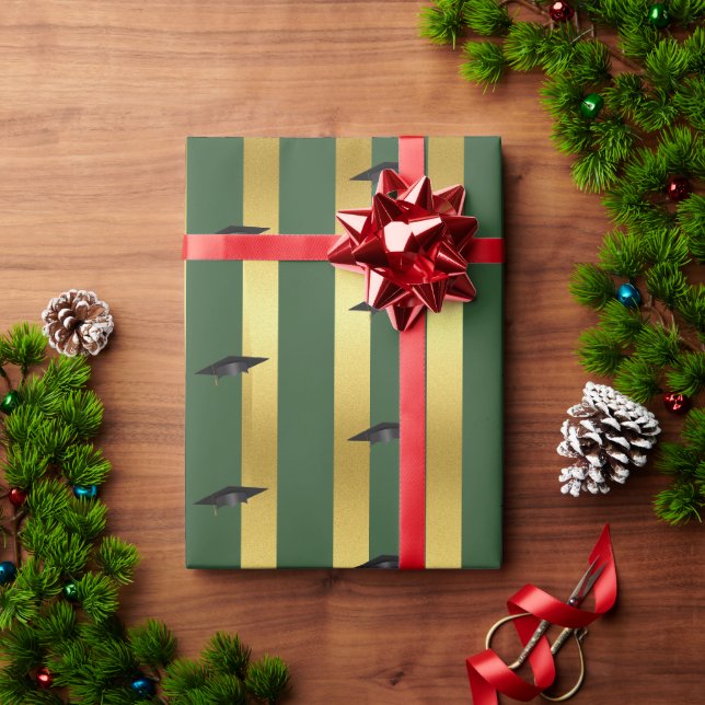 Papier Cadeau Green School College University Graduation Day (Cadeau de vacances)