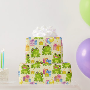 Papier Cadeau Grenouilles Anniversaires de enfants
