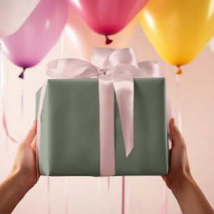 Papier Cadeau Grey verdâtre muet