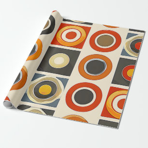 Papier Cadeau Grille géométrique rétro