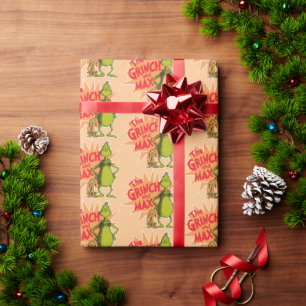 Papier Cadeau Grille Grinch & Max Starburst