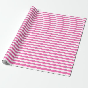 Papier Cadeau Grilles roses et blanches chaudes
