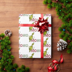 Papier Cadeau Grinch Ho Ho Ho