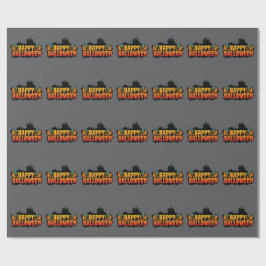 Papier Cadeau Grinning Ghouls, Haunted Halloween