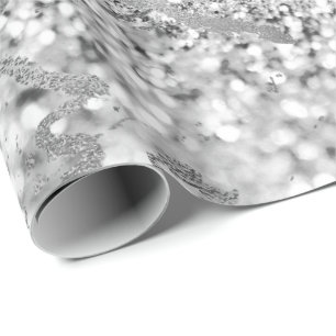 Papier Cadeau Gris Argent Gris Gris Gris Gris Gris Marbre Glitte