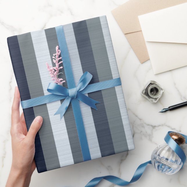 Papier Cadeau Gris de marine  (Cadeaux)