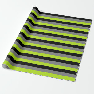 Papier Cadeau Gris noir, charbon de bois et chaux Gris vert