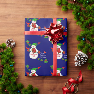 Papier Cadeau Gros Ennuis De Noël De Grand-Mère