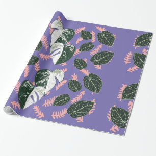 Papier Cadeau Gros feuilles verts