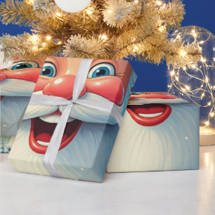 Papier Cadeau Gros plan Noël du Père Noël