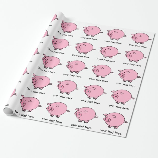 Papier Cadeau Gros porc (Déroulé)