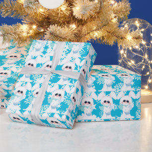 Papier Cadeau Grotte de Noël Papier d'emballage de vacances