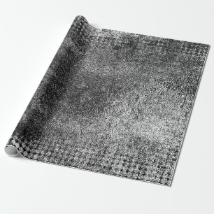 Papier Cadeau Grunge arrière - plan de noir et blanc, vieilli