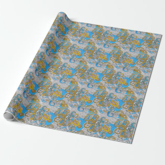 Papier Cadeau Grungy Ornement psychédélique islamique Grungy