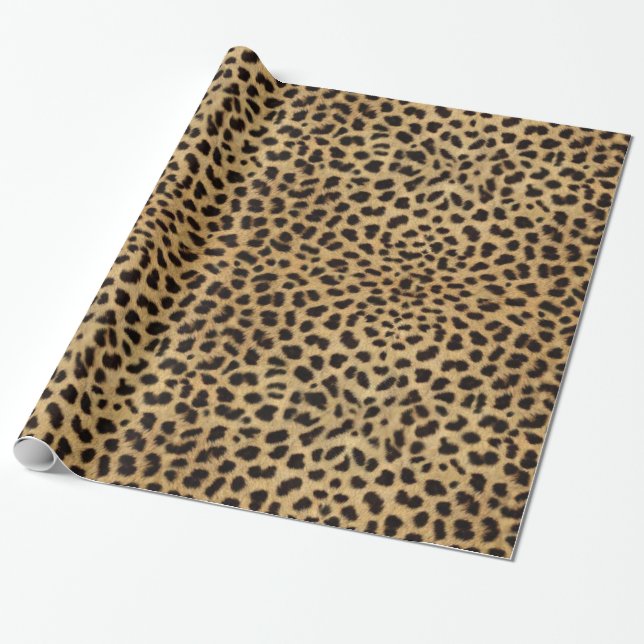 Papier Cadeau GUÉPARD de poster de animal (Déroulé)