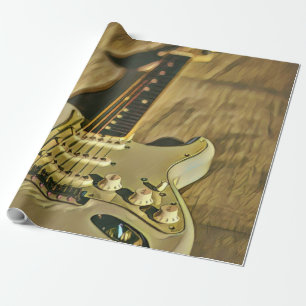 Papier Cadeau Guitariste Birthday