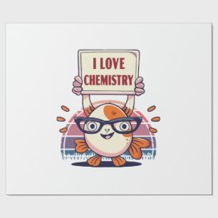 Papier Cadeau Guppies et chimie d'amour