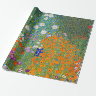 Papier Cadeau Gustav Klimt - Jardin de fleurs