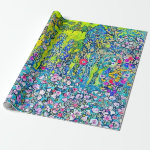 Papier Cadeau Gustav Klimt - Paysage Horticole À La Colline