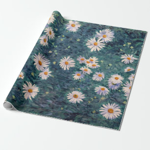 Papier Cadeau Gustave Caillebotte - Parterre de marguerites, dét