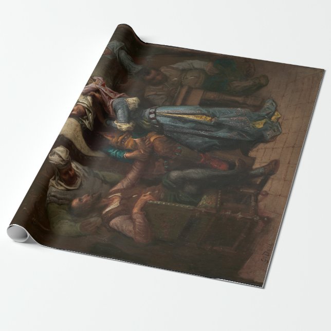 Papier Cadeau Gustave Doré Don Quichotte et Sancho Panza (Déroulé)