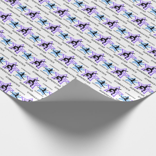Papier Cadeau Gymnastique Superstar Wrapper Papier (Coin)