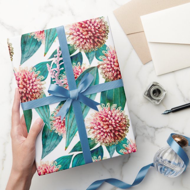 Papier Cadeau Hakea Laurina Pincushion Blooms (Cadeaux)
