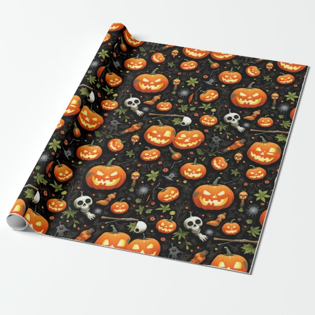 Papier Cadeau Halloween (Déroulé)