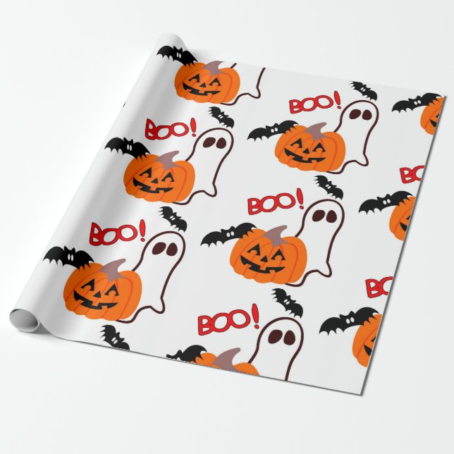 Papier Cadeau Halloween (Déroulé)