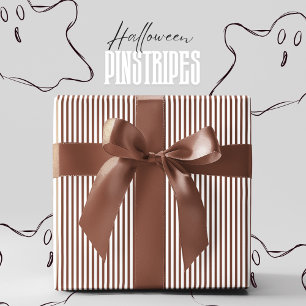 Papier Cadeau Halloween Brown et blanc de muscade