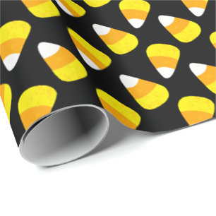 Papier Cadeau Halloween Candy Corn