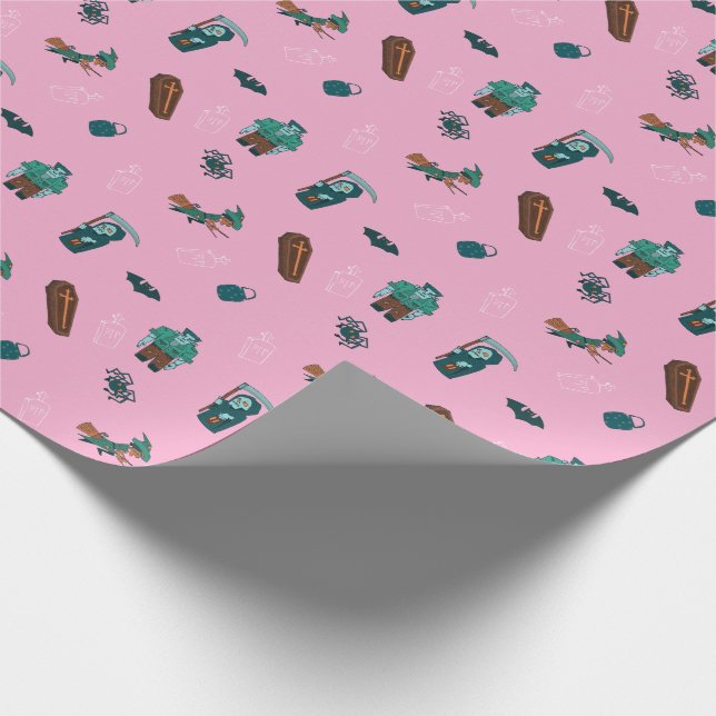 Papier Cadeau Halloween Caractère Motif Enveloppe cadeau 🦇 🕸️ (Coin)