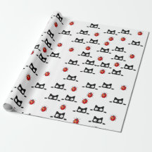 Halloween chats Papier à envelopper