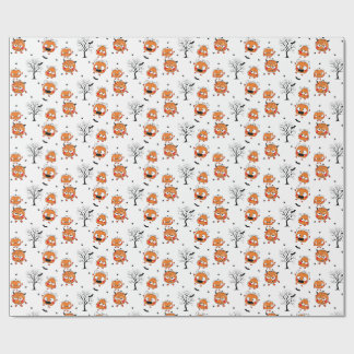Papier cadeau Halloween Chauve-souris bébé sucré e