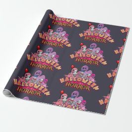 Papier Cadeau Halloween Clowns effrayants Horreur