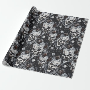 Papier Cadeau Halloween Déplaisant Clown saison Éffrayante