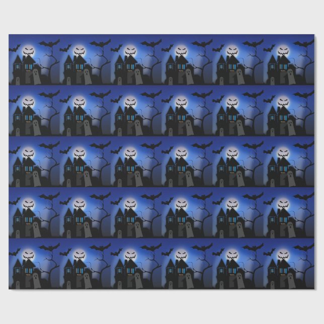 Papier Cadeau Halloween Éffrayant (Plat)