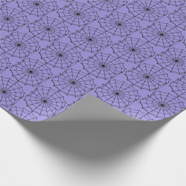 Papier Cadeau Halloween enveloppant papier-araignée Webs (Coin)