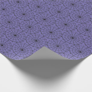 Papier Cadeau Halloween enveloppant papier-araignée Webs