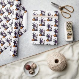Papier Cadeau Halloween Gnome Wrapping Paper