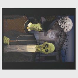 Papier Cadeau Halloween gothique américain
