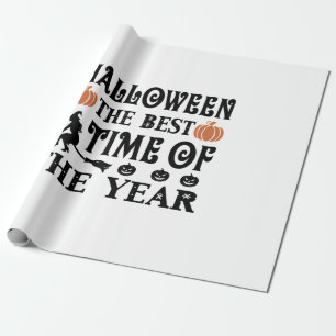 Papier Cadeau Halloween La Meilleure Heure De L'Année Anniversai