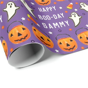 Papier Cadeau Halloween Octobre Anniversaire Cadeau