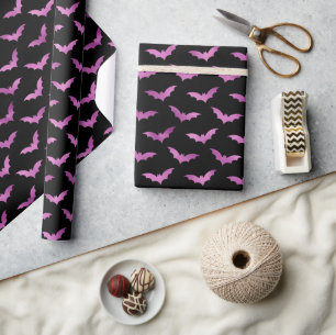 Papier Cadeau Halloween sans couture feuille d'aluminium violett