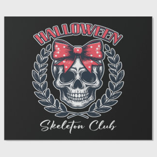 Papier Cadeau Halloween Skeleton Club