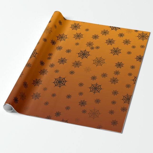 Papier Cadeau Halloween Spider Web (Déroulé)