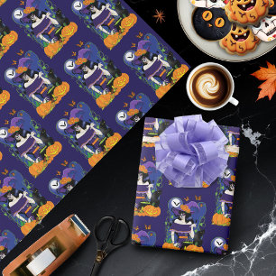 Papier Cadeau Halloween Witch Sugar Skull