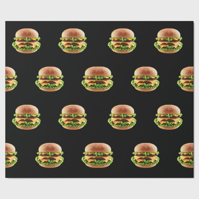 Papier Cadeau Hamburger de hamburger de restauration rapide (Couture)
