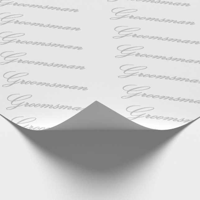 Papier Cadeau HAMbyWG - Enveloppement cadeau - Groomsman (Coin)