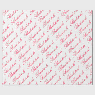 Papier Cadeau HAMbyWG - Enveloppement cadeau - Mariée à être Ros